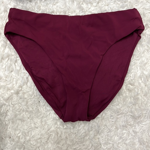 Robin Piccone bikini high waisted EUC XS Maroon 2 piece - Picture 2 of 7